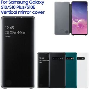 yelping Nouveau Miroir Clear View Cover Phone Case pour Samsung GALAXY S10 S10E G9700 S10Plus SM-G970F - Publicité