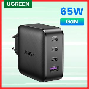 Ugreen – chargeur mural rapide GaN 65W  USB type-c PD 4.0/3.0  QC 4.0/3.0  pour ordinateur portable