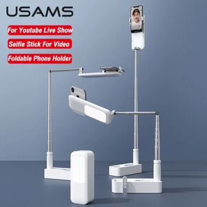 USAMS – support de téléphone Portable  lumière de remplissage pour vidéo conférence Youtube en