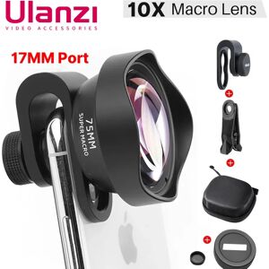 Ulanzi-Objectif Macro 10X Universel pour Téléphone  iPhone 12 13 14 15 Mini Pro Max Samsung S20 S21