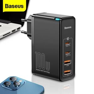 Baseus – chargeur 100W GaN USB C Quick Charge 4.0 QC 3.0 Type C PD  Charge rapide pour téléphone