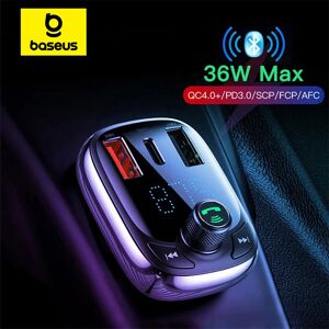 Baseus – chargeur de voiture rapide 4.0 pour téléphone  Kit de voiture avec transmetteur FM - Publicité