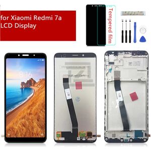 ZHZ Ensemble écran tactile LCD de remplacement avec châssis  pièce de rechange pour Xiaomi Redmi 7A