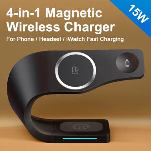 Support de chargeur sans fil magnétique 4 en 1  pour IPhone13 12  chargeur à Induction rapide  pour