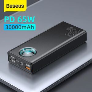 Baseus – batterie externe 65W  30000mAh  20000mAh  Charge rapide  PD  QC 3.0  SCP  AFC  pour
