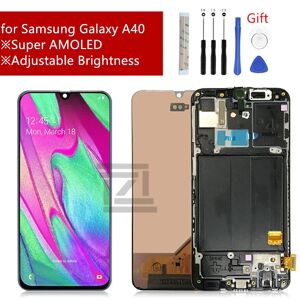 ZHZ Bloc écran tactile LCD Super AMOLED avec châssis  pièce de rechange pour Samsung Galaxy A40