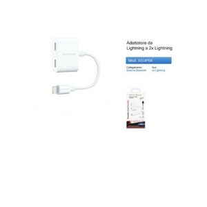 TRADE SHOP TRAESIO Double Adaptateur Lightning Chargeur Audio Ipod Ipad Iphone Ad-ip04 - Publicité