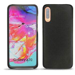 Coque cuir Samsung Galaxy A70 Perpétuelle Noir