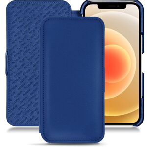 Housse cuir Apple iPhone 12 Évolution Bleu Océan PU