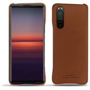 Noreve Coque cuir Sony Xperia 5 II Évolution Marron PU