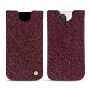 Pochette cuir Apple iPhone 13 Pro Ambition Lie de vin