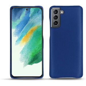 Noreve Coque cuir Samsung Galaxy S21 FE Perpétuelle Bleu océan