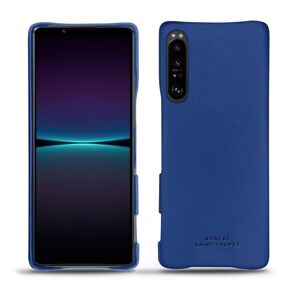 Noreve Coque cuir Sony Xperia 1 IV Évolution Bleu Océan PU