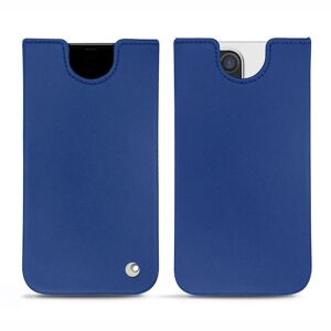Noreve Pochette cuir Apple iPhone 14 Pro Perpétuelle Bleu océan