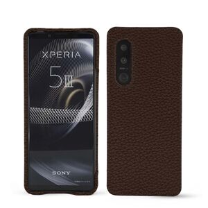 Noreve Coque cuir Sony Xperia 5 III Ambition Châtaigne