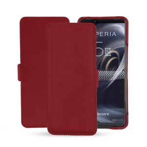 Noreve Housse cuir Sony Xperia 5 III Évolution Rouge PU