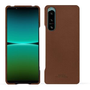 Noreve Coque cuir Sony Xperia 5 IV Évolution Marron PU