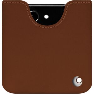 Pochette cuir Samsung Galaxy Z Flip5 Perpétuelle Marron