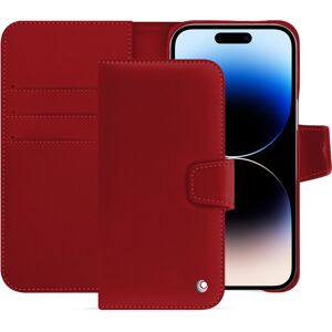 Housse cuir Apple iPhone 15 Pro Max Perpétuelle Rouge