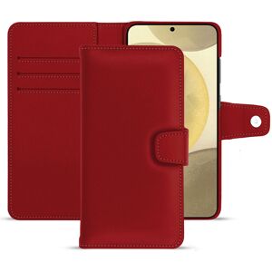 Noreve Étui portefeuille cuir Samsung Galaxy S24+ Évolution Rouge PU