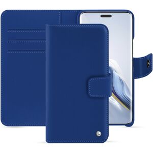 Noreve Étui portefeuille cuir Honor Magic6 Pro Perpetuelle Bleu ocean