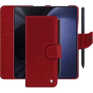 Noreve Étui portefeuille cuir Samsung Galaxy Z Fold5 Perpetuelle Rouge