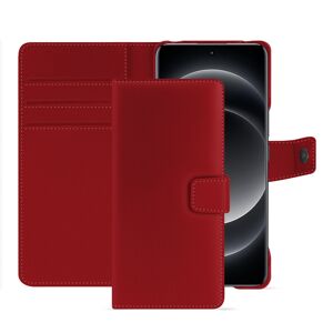 Noreve Étui portefeuille cuir Xiaomi 14 Ultra Évolution Rouge PU