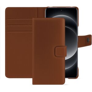 Noreve Étui portefeuille cuir Xiaomi 14 Ultra Évolution Marron PU