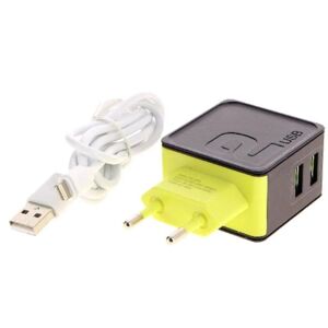 Adaptateur Secteur Universel 2 Ports USB 2.4A + Cable iPhone - SILAMP