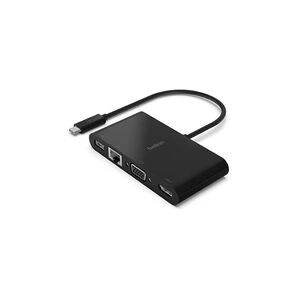 Belkin HUB USB-C 4 en 1 (HDMI, VGA, RJ45, USB-A) - Publicité