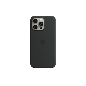 Apple Coque en silicone avec MagSafe pour iPhone 15 Pro Max - Noir - Publicité