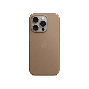 Apple Coque en tissage fin avec MagSafe pour iPhone 15 Pro - Taupe - Publicité