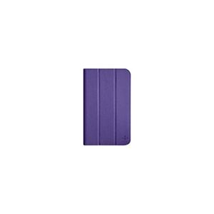 Belkin Tri-Fold Cover with Stand - Etui à rabat pour tablette - violet - pour Samsung Galaxy Tab S (8.4 ") - Publicité