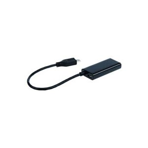 Gembird Cablexpert A-MHL-003 - Adaptateur audio/vidéo - micro-USB à 11 broches mâle pour HDMI, Micro-USB de type B (alimentation uniquement) femelle - 16 cm - Publicité