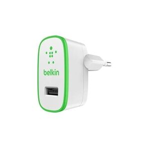 Belkin Home Charger - Adaptateur secteur - 10 Watt - 2.1 A (USB) - sur le câble : Micro-USB 3.0 Type B - blanc - Publicité