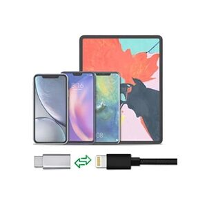 GENERIQUE VSHOP Adaptateur compatible lightning vers USB C, type C (mâle) vers lightning (femelle) Adaptateur USB C Charge rapide compatible pour iPad, iPhone - Publicité