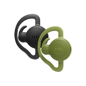 GENERIQUE Oreillettes Bluetooth noires et vertes Bonx - Publicité