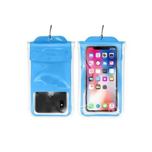 BASEUS Pochette Smartphone Jusqu'à 7'' Etanche Waterproof 30m IPX8 Airbag Bleu - Publicité