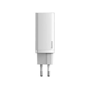 BASEUS Chargeur pour téléphone mobile GaN2 Lite 65W Avec USB et Type-C blanc - Publicité