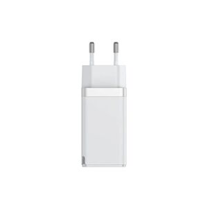 BASEUS Chargeur pour téléphone mobile GaN2 Pro Type-C*2 USB 65W Avec Type-C 100W Câble 1m blanc - Publicité
