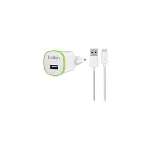 Belkin - Adaptateur secteur - 1 A (USB) - sur le câble : Micro-USB - blanc - Publicité