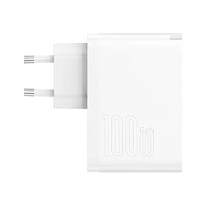 BASEUS Chargeurs pour téléphone mobile GaN5 Pro CCGP090202 Type-C+USB 100W blanc - Publicité