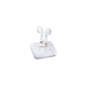 Happy Plugs Ecouteurs bluetooth true wireless "air 1 plus", marbre blanc - Publicité