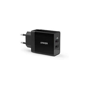 Anker chargeur secteur usb 24w 2 ports chargeur mural adaptateur usb universel avec technologie poweriq pour iphone ipad, samsung galaxy/note, lg, nex - Publicité