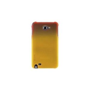 Belkin Essential 063 - Etui pour téléphone portable - polycarbonate - orange de sécurité, jaune doré - pour Samsung Galaxy Note - Publicité