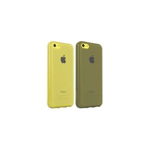 Belkin Grip Sheer Matte - Boîtier de protection pour téléphone portable - plastique - clair, pierre (pack de 2) - pour Apple iPhone 5c - Publicité