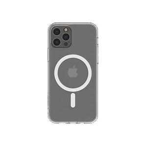 Belkin SheerForce Magnetic Anti-Microbial - Coque de protection pour téléphone portable - compatibilité avec MagSafe - clair - mince, léger - pour Apple - Publicité