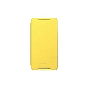 Acer - Etui à rabat pour téléphone portable - polyuréthane - jaune - pour Liquid Z200 - Publicité