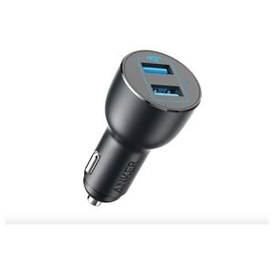 Anker PowerDrive III Alloy - Adaptateur d'alimentation pour voiture - 36 Watt - QC 3.0 - 2 connecteurs de sortie (2 x USB) - noir - Publicité