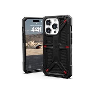 Urban Armor Gear UAG Monarch Kevlar Series Rugged Case for Apple iPhone 15 Pro [6.1-in] - Monarch Kevlar Black - Coque de protection pour téléphone portable - - Publicité